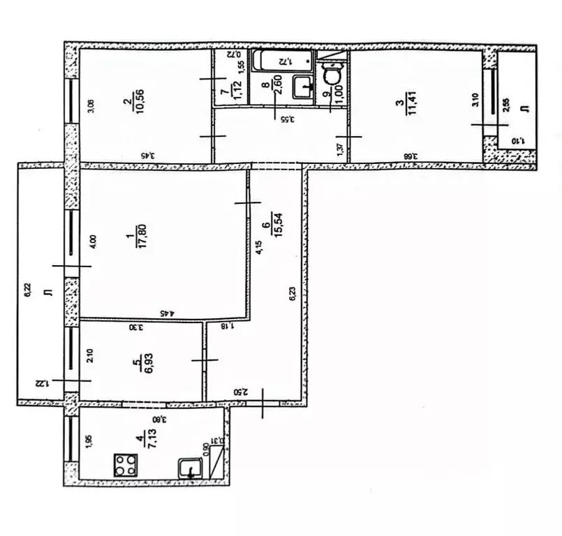 3-к кв. Ульяновская область, Ульяновск ул. Врача Михайлова, 56 (79.3 ... - Фото 1
