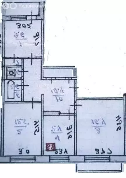 3-комнатная квартира: Курган, жилой район Заозёрный, 1-й микрорайон, ... - Фото 1