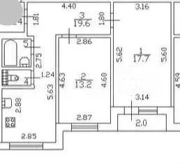 2-к. квартира, 55 м, 7/10 эт. - Фото 0