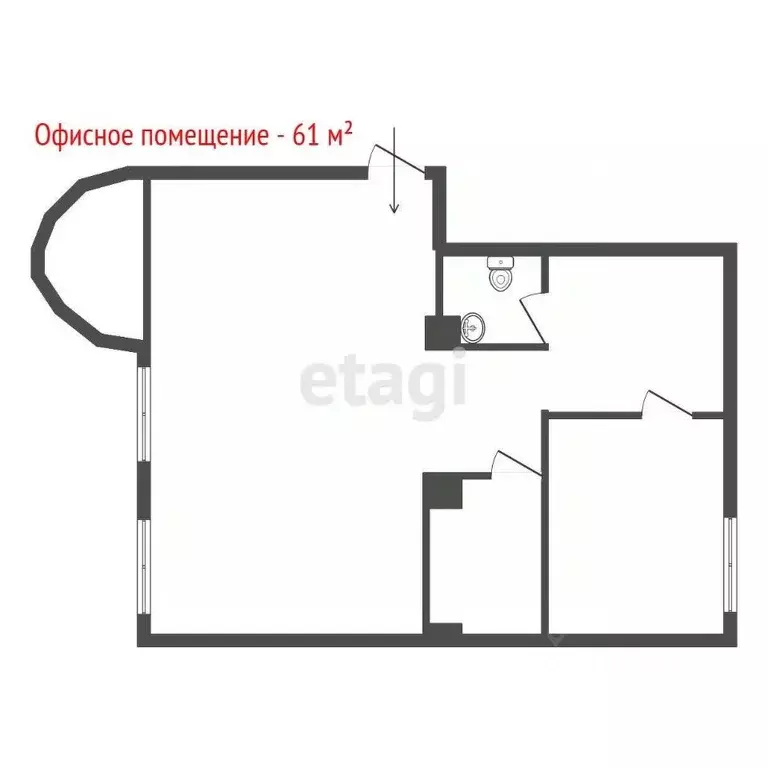 Офис в Свердловская область, Екатеринбург ул. Куйбышева, 48Б (61 м) - Фото 1