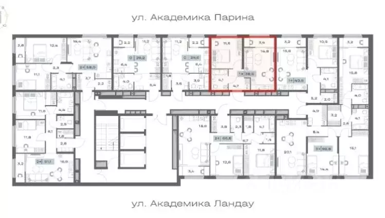 1-к кв. Свердловская область, Екатеринбург ул. Академика Парина, 11с1 ... - Фото 1