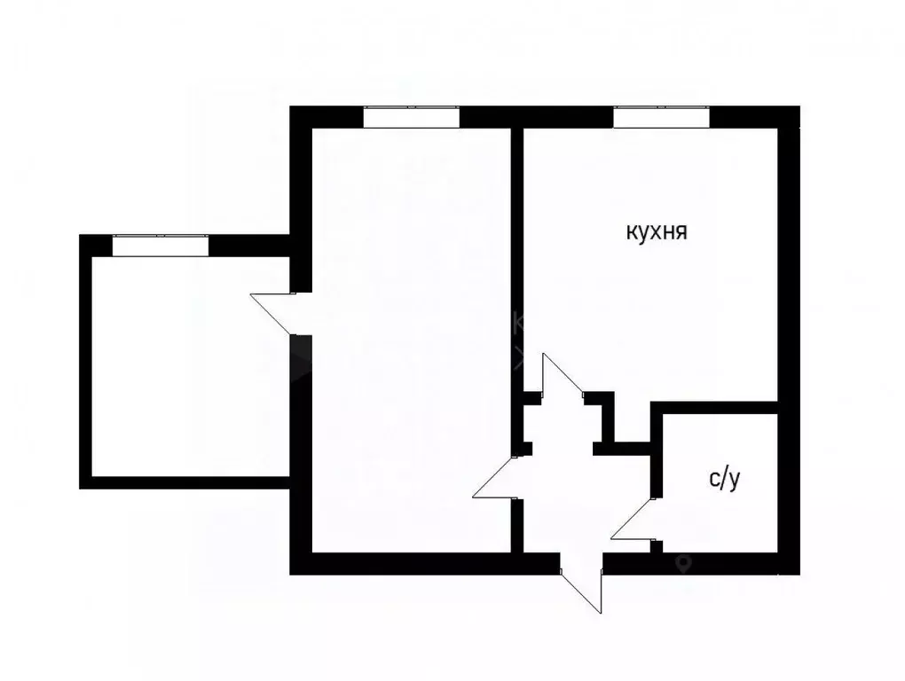 1-к кв. Тюменская область, Тюмень ул. 50 лет Октября, 62а (27.0 м) - Фото 2