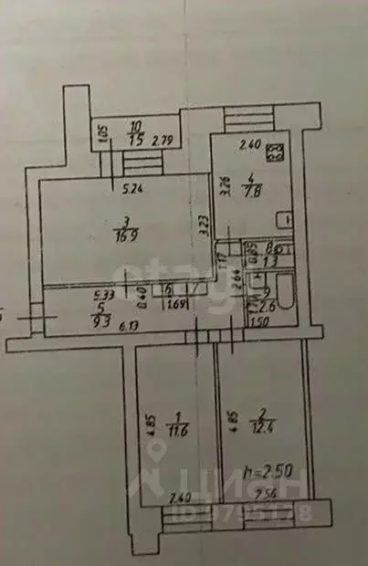 3-к кв. Татарстан, Казань ул. Академика Губкина, 31а (62.5 м) - Фото 1