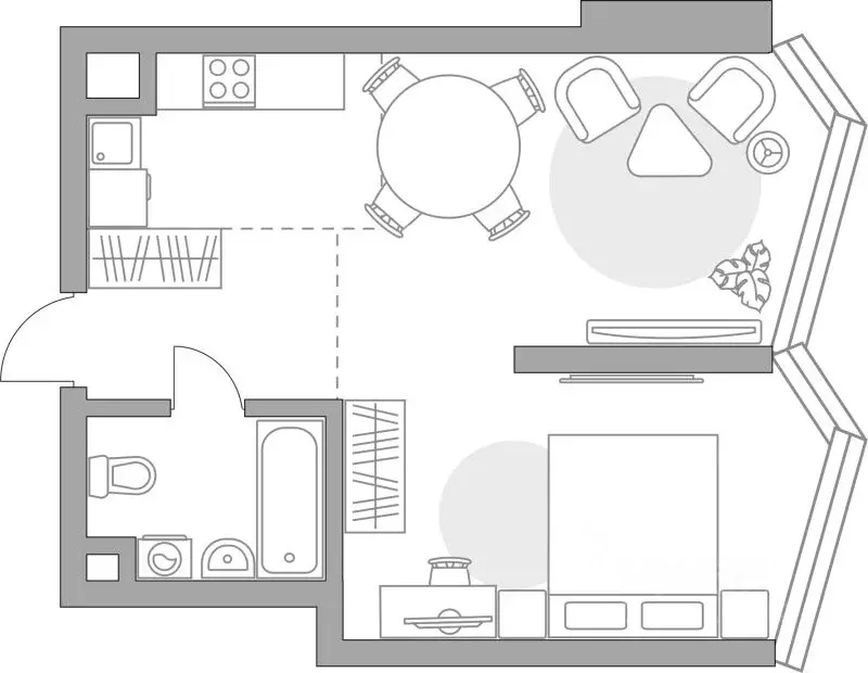 1-к кв. Москва ул. Народного Ополчения (40.43 м) - Фото 1