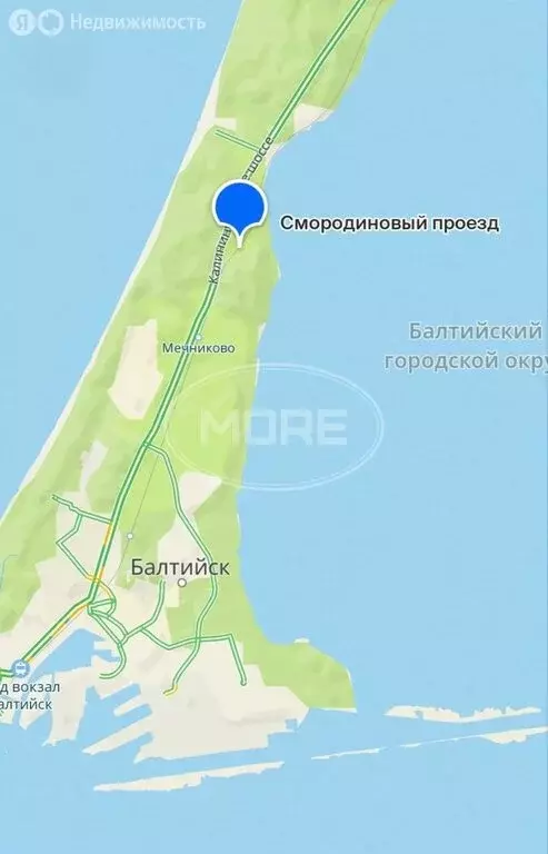 Участок в Балтийск, ТСН Залив-2, Смородиновый проезд (6.57 м) - Фото 1