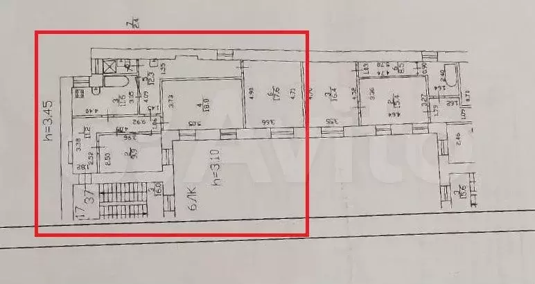 3-к. квартира, 83,8 м, 3/6 эт. - Фото 0