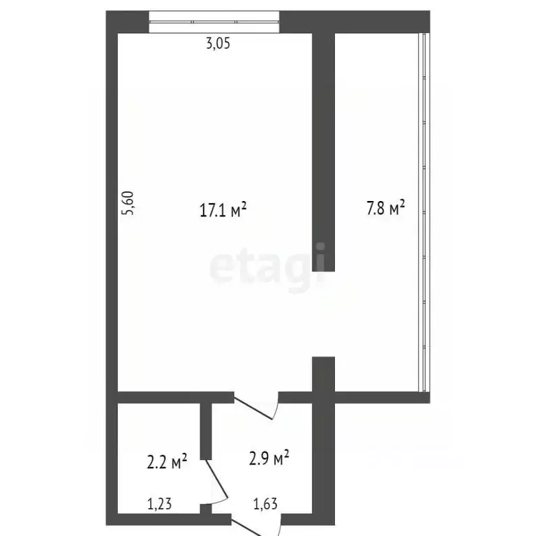 1-к кв. Кемеровская область, Кемерово бул. Строителей, 50/2 (23.0 м) - Фото 1