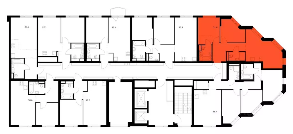 2-к кв. Москва Руставели 14 жилой комплекс (51.4 м) - Фото 2