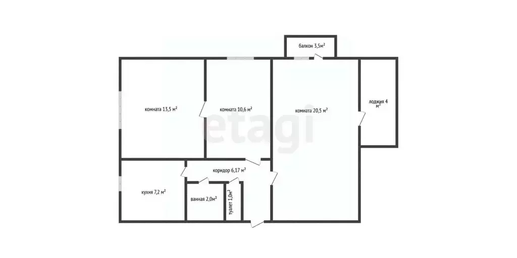 3-к кв. Адыгея, Майкоп Краснооктябрьская ул., 27 (60.2 м) - Фото 1