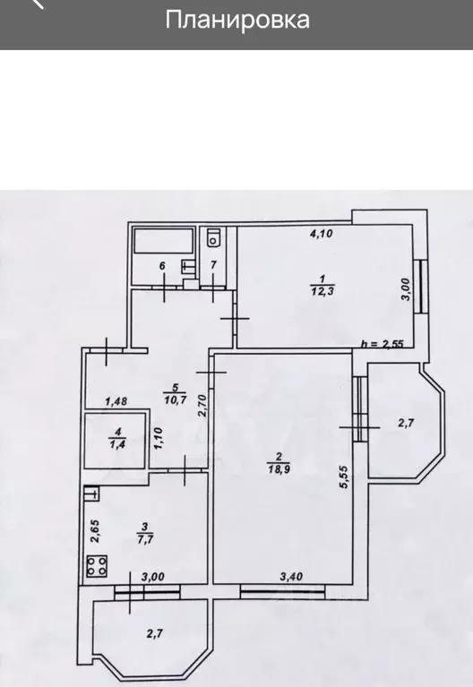 2-к кв. Тверская область, Тверь просп. Победы, 7к2 (61.3 м) - Фото 1