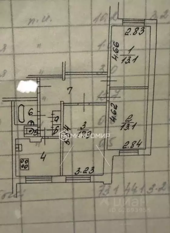 3-к кв. Москва ул. Ивана Бабушкина, 3 (76.0 м) - Фото 2