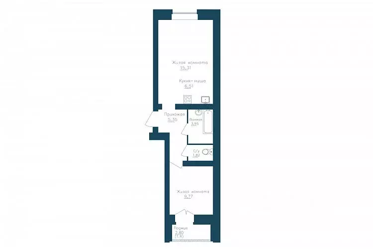 1-к кв. Вологодская область, Череповец 107-й мкр, ГринВилль жилой ... - Фото 1