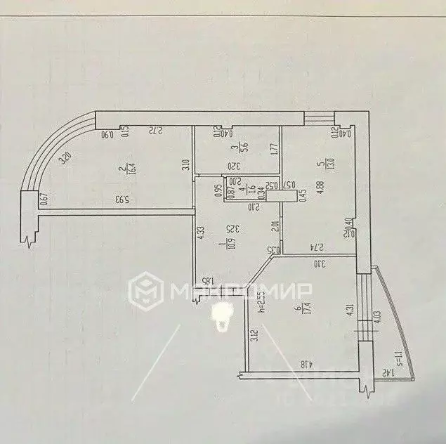 2-к кв. Брянская область, Брянск Московский просп., 87 (64.9 м) - Фото 2