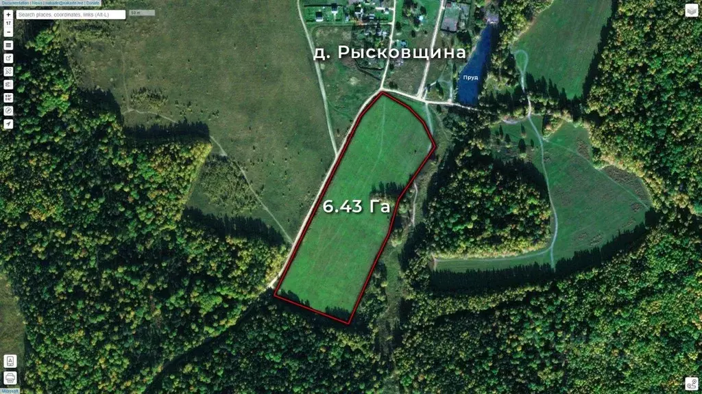 Участок в Калужская область, Малоярославецкий муниципальный округ, д. ... - Фото 1