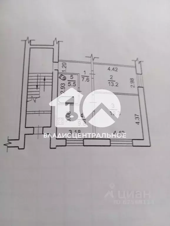 2-к кв. Новосибирская область, Новосибирск ул. Объединения, 24 (55.4 ... - Фото 2