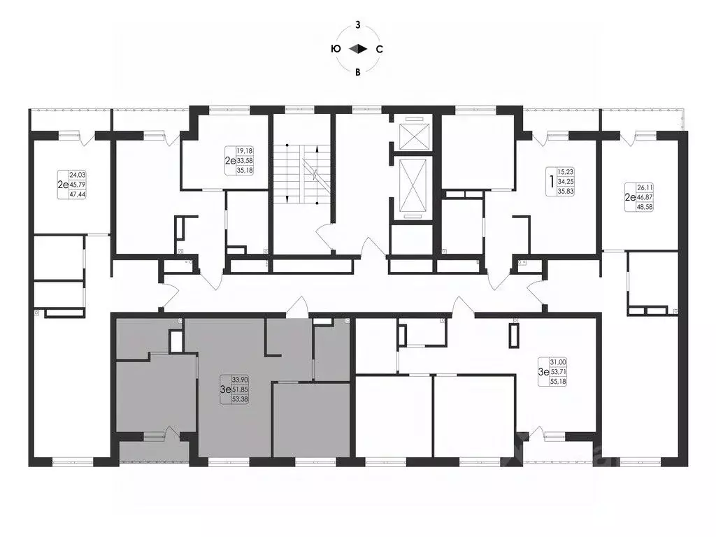 3-к кв. Воронежская область, Воронеж Первое Мая мкр, Май жилой ... - Фото 2