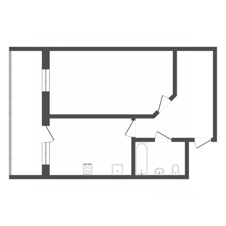 1-к кв. Тюменская область, Тюмень ул. Котельщиков, 2 (44.8 м) - Фото 2