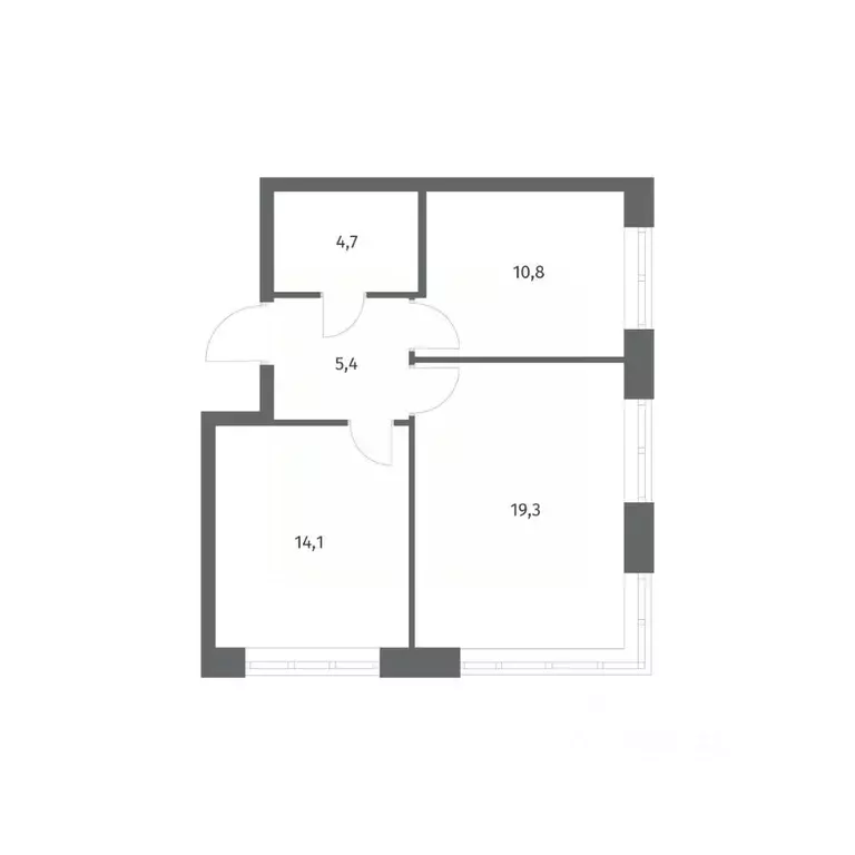 2-к кв. Ленинградская область, Ломоносовский район, Аннинское ... - Фото 1