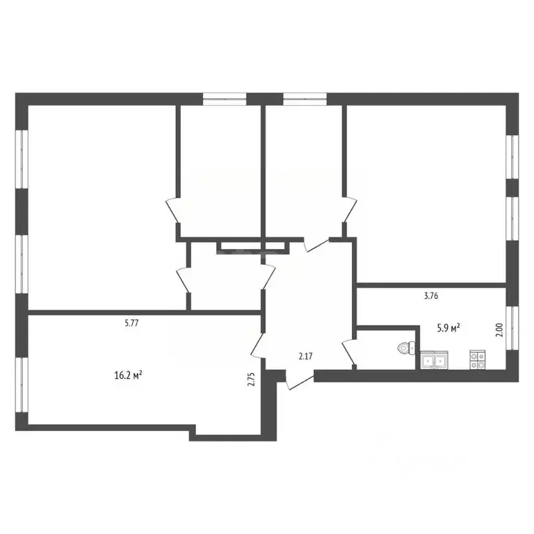 Комната Ярославская область, Рыбинск ул. Блюхера, 13 (26.5 м) - Фото 2
