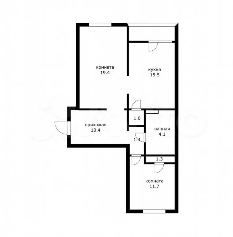 2-к. квартира, 70 м, 10/12 эт. - Фото 0