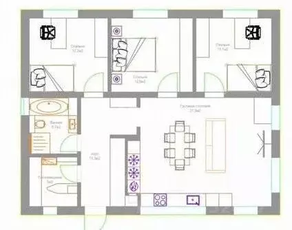 Дом в Пермский край, Добрянский муниципальный округ, д. Конец Гор ул. ... - Фото 2