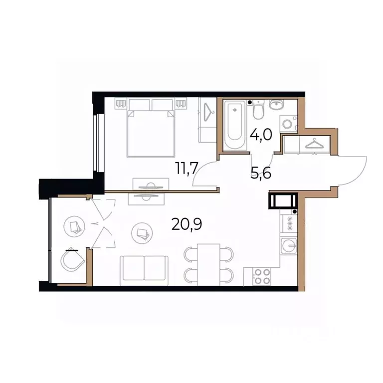 1-к кв. Вологодская область, Череповец Рыбинская ул., 69 (43.5 м) - Фото 0
