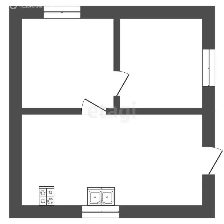 Дом в Омск, ТСН СНТ Виктория (50 м) - Фото 1
