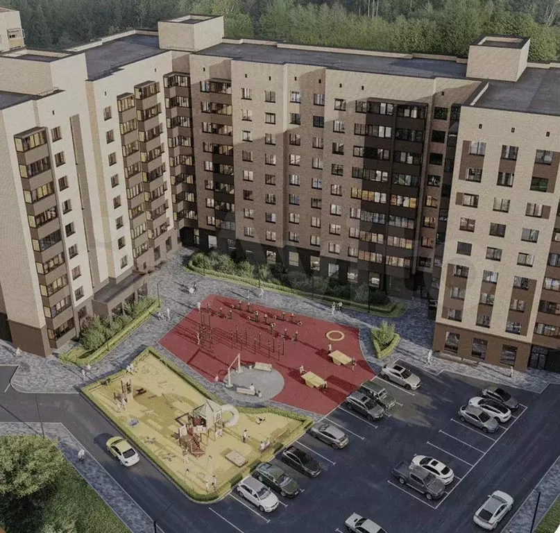 1-к. квартира, 44,9 м, 9/9 эт. - Фото 0