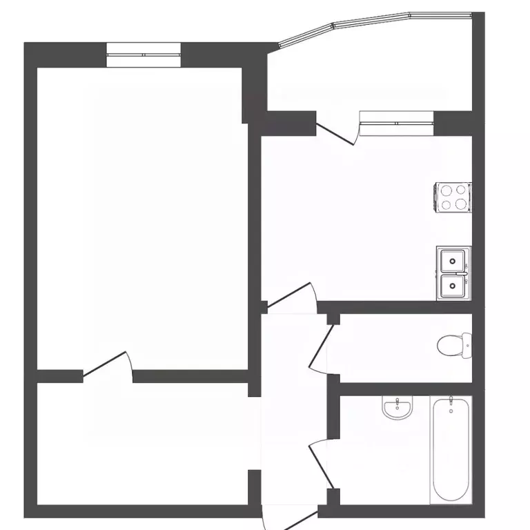 1-к кв. Тюменская область, Тюмень Широтная ул., 192к1 (43.0 м) - Фото 1