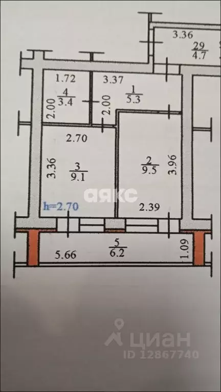 1-к кв. Краснодарский край, Горячий Ключ Заводская ул., 4к1 (27.3 м) - Фото 2