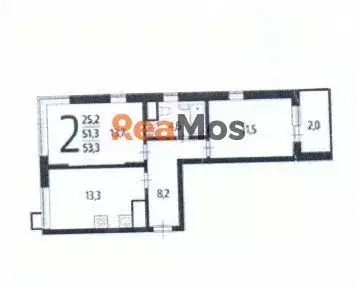 2-к кв. Москва Десеновское поселение, ул. 3-я Нововатутинская, 15к2 ... - Фото 1