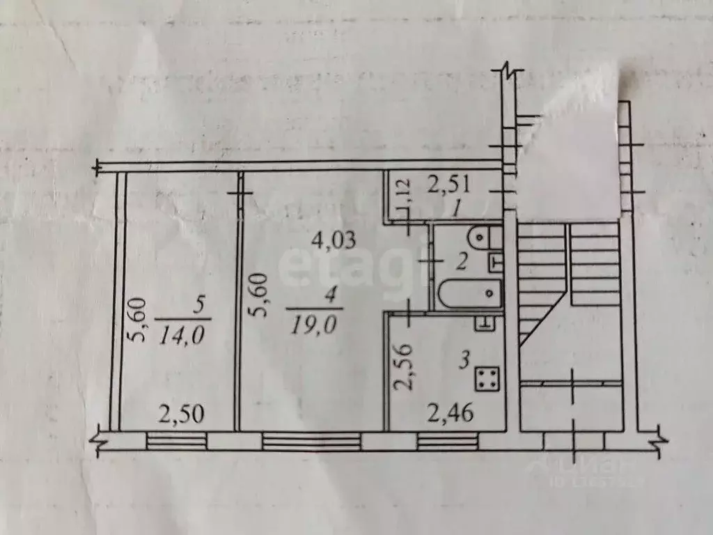 2-к кв. Иркутская область, Иркутск ул. Карла Либкнехта, 130А (45.0 м) - Фото 2