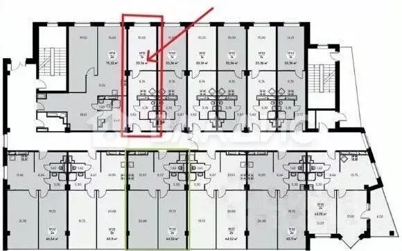 1-к кв. Московская область, Балашиха Изумрудный кв-л, 12 (33.0 м) - Фото 2