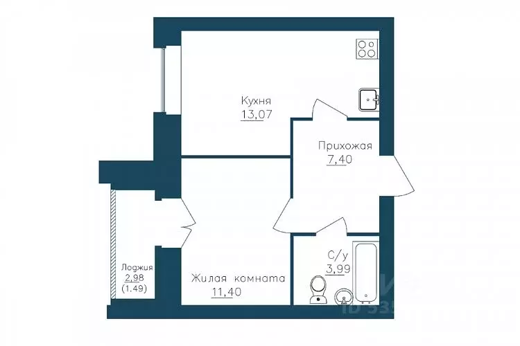 1-к кв. Вологодская область, Череповец 107-й мкр, ГринВилль жилой ... - Фото 0