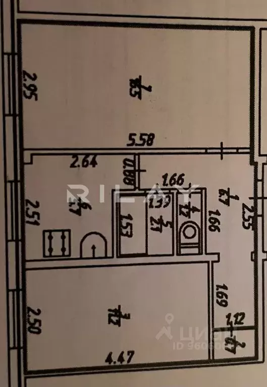 2-к кв. Калужская область, Кондрово г. Дзержинский муниципальный ... - Фото 2