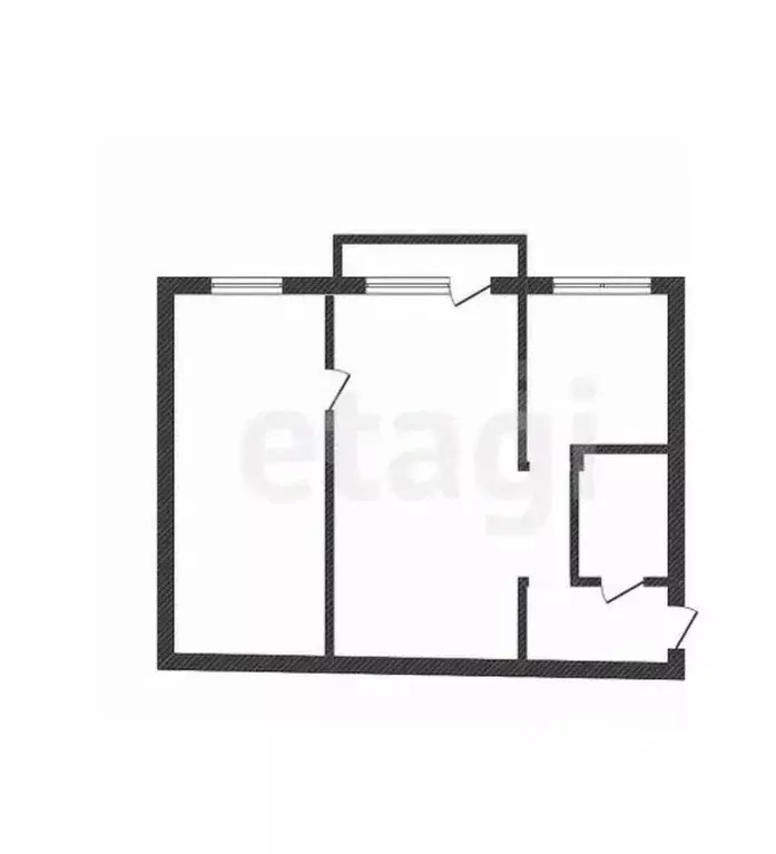 2-к кв. Башкортостан, Салават ул. Ленина, 46 (46.7 м) - Фото 2