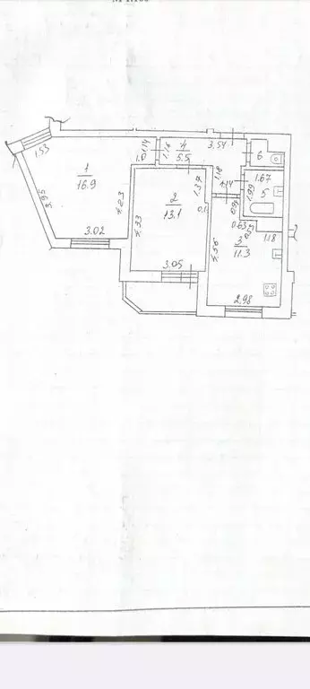 2-комнатная квартира: Казань, проспект Ямашева, 35 (54 м) - Фото 0