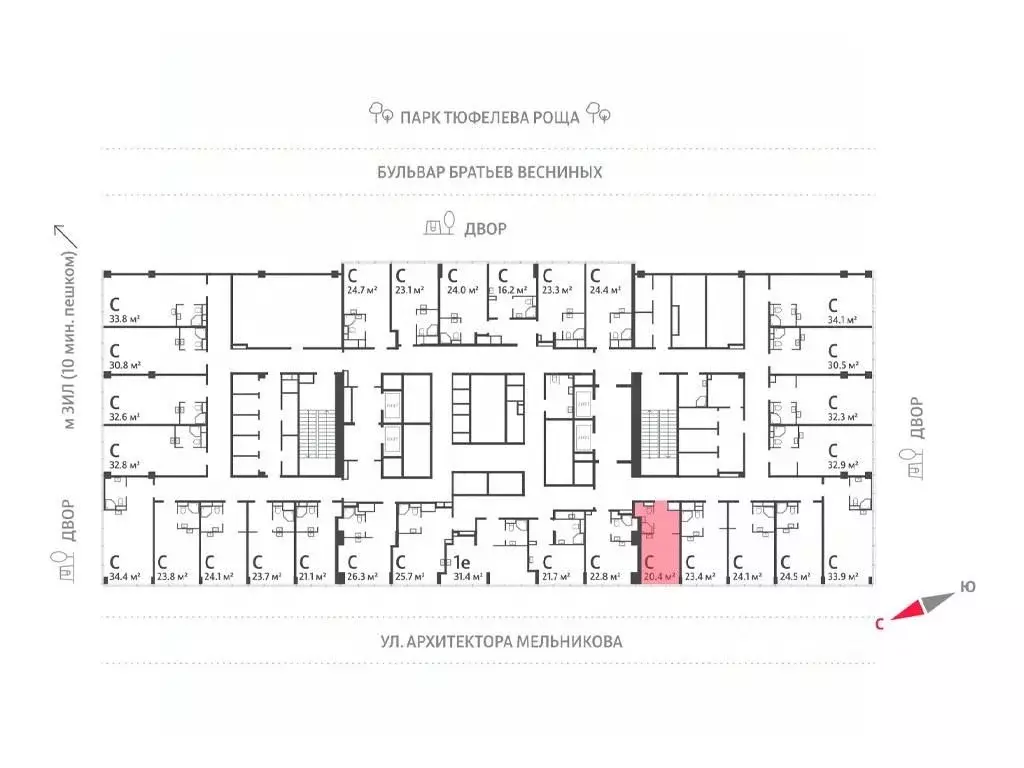 Помещение свободного назначения в Москва Зиларт жилой комплекс, ... - Фото 1