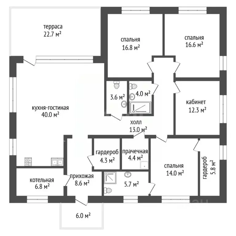 Дом в Москва Шишкино Парк кп,  (185 м) - Фото 2