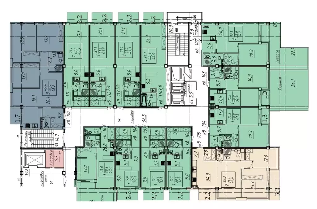 1-к кв. Ставропольский край, Ессентуки Озеро жилой комплекс (41.5 м) - Фото 2
