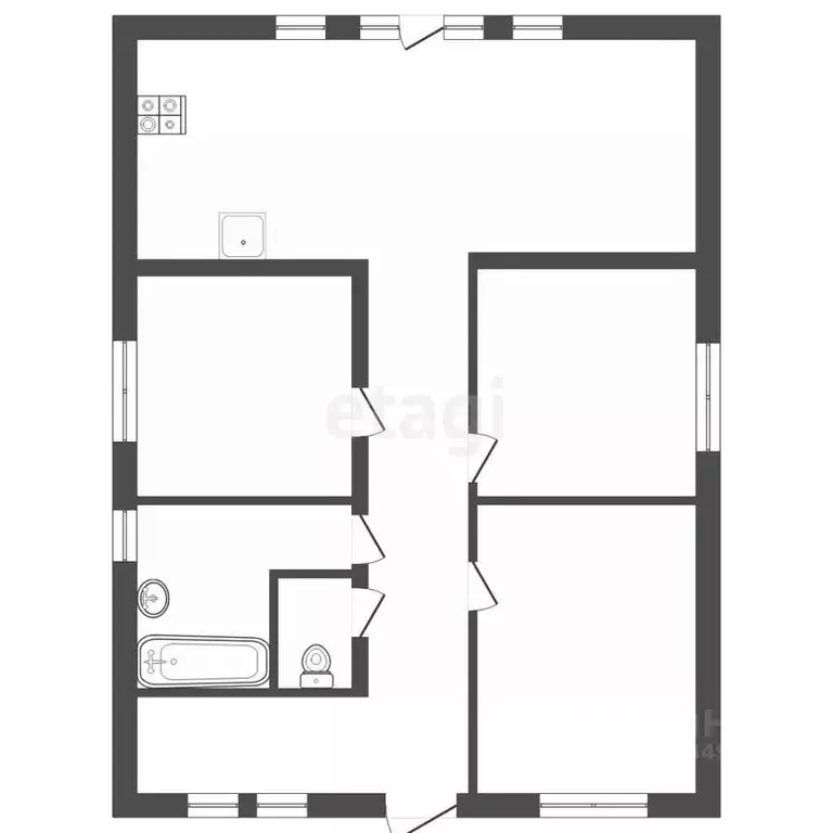 Дом в Воронежская область, с. Новая Усмань ул. Набережная, 15/3 (95 м) - Фото 2
