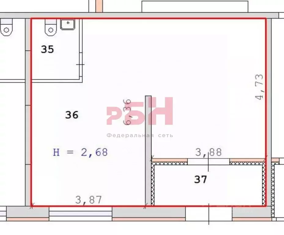 Офис в Свердловская область, Екатеринбург ул. Водоемная, 76 (49 м) - Фото 1