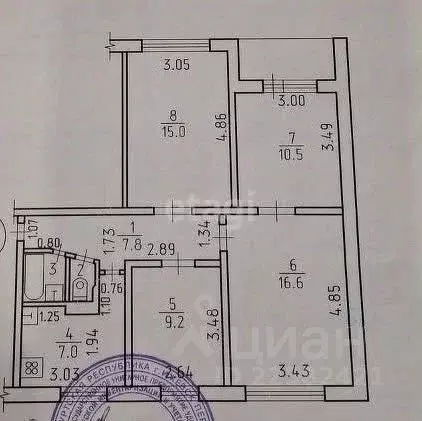 4-к кв. Удмуртия, Ижевск ул. Михаила Петрова, 23 (68.9 м) - Фото 1