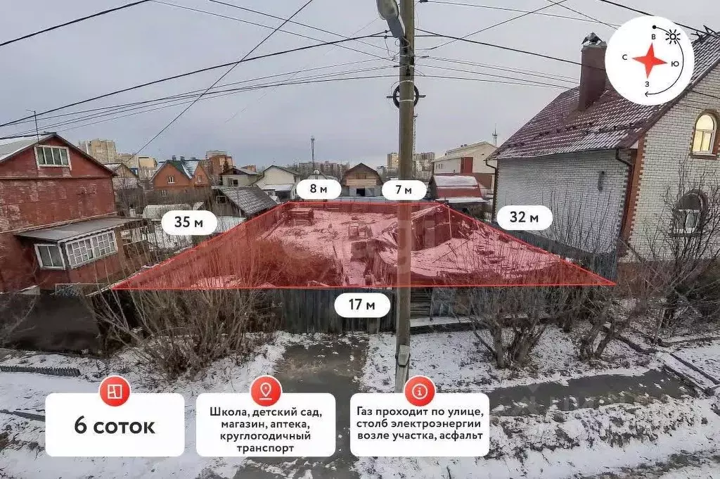 Участок в Тюменская область, Тюмень Инженерная ул. (6.0 сот.) - Фото 1