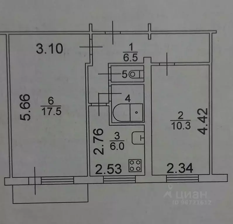 2-к кв. Новгородская область, Великий Новгород Октябрьская ул., 6к2 ... - Фото 1