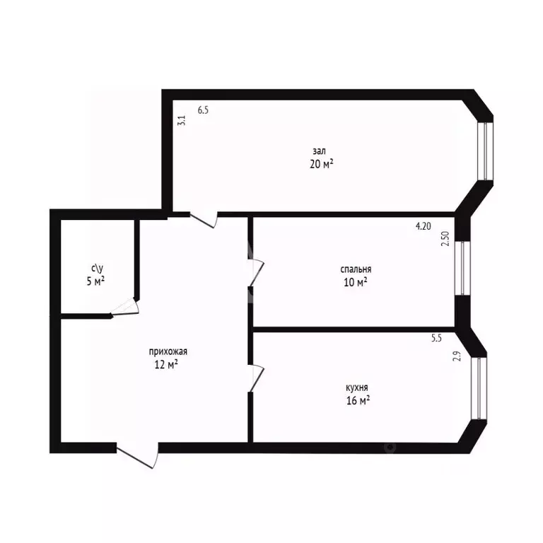 2-к кв. Дагестан, Дербент ул. Сальмана, 49Р (64.0 м) - Фото 2