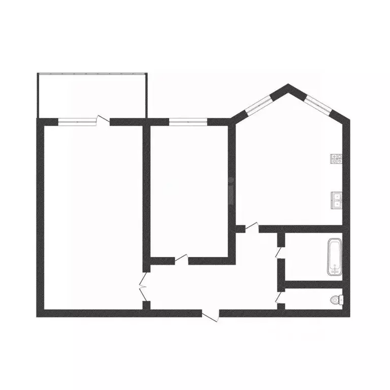 2-к кв. Башкортостан, Нефтекамск ул. Энергетиков, 11А (56.3 м) - Фото 2