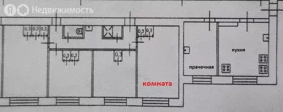 1к в 13-комнатной квартире (16.6 м) - Фото 1