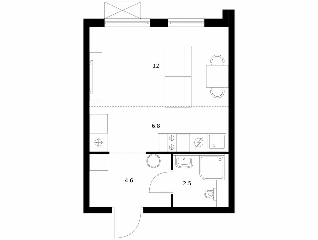 Квартира-студия: Котельники, ЖК Томилинский Бульвар, 11-12 (25.9 м) - Фото 0