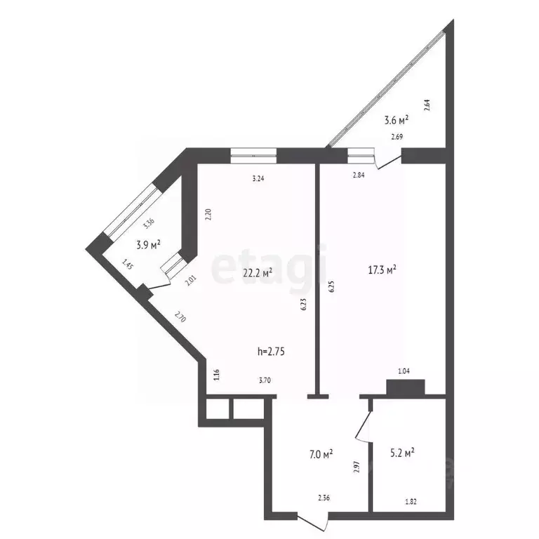 1-к кв. Иркутская область, Иркутск просп. Маршала Жукова, 5/3 (59.0 м) - Фото 1